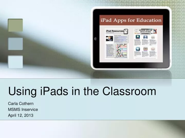 using ipads in the classroom