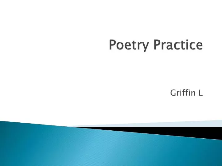 poetry practice