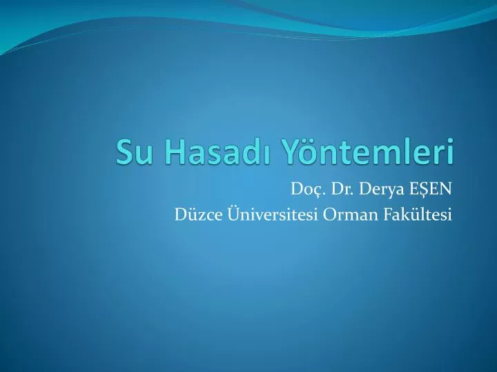 su hasad y ntemleri