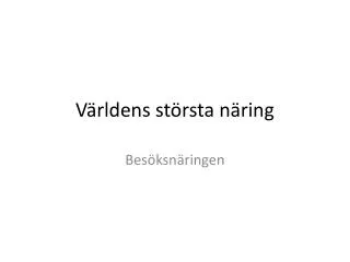 v rldens st rsta n ring
