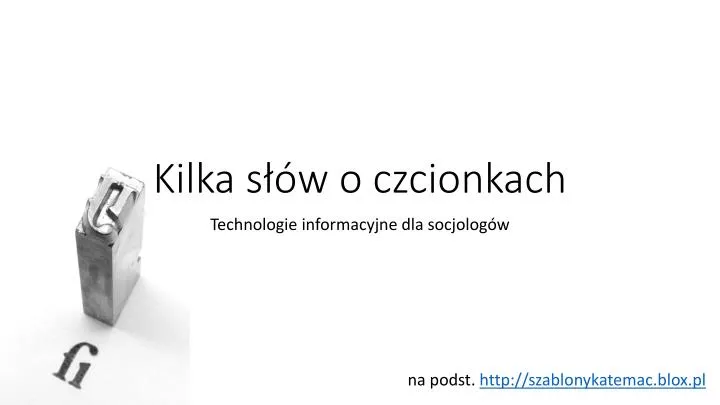 kilka s w o czcionkach