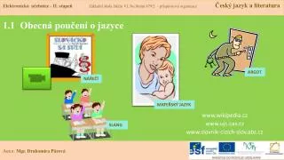 1 1 obecn pou en o jazyce