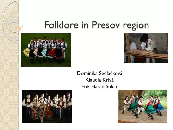 folklore in presov region
