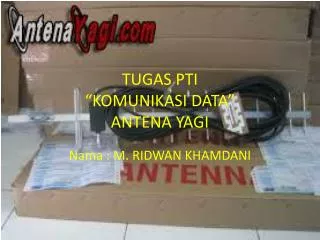 tugas pti komunikasi data antena yagi