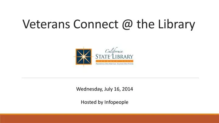 veterans connect @ the library