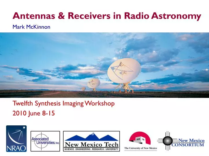 antennas receivers in radio astronomy