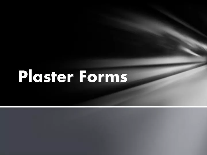 plaster forms