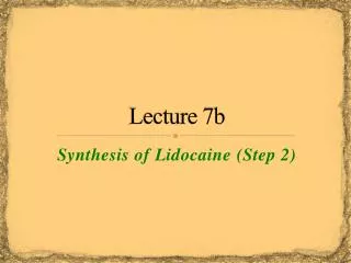 Lecture 7b