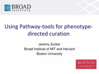 Using Pathway-tools for phenotype-directed curation