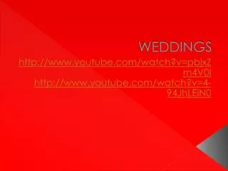 weddings