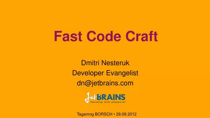 fast code craft