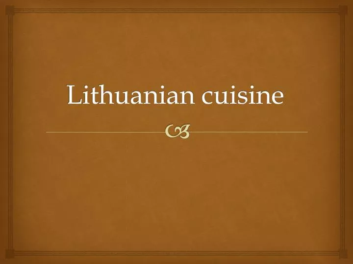 lithuanian cuisine