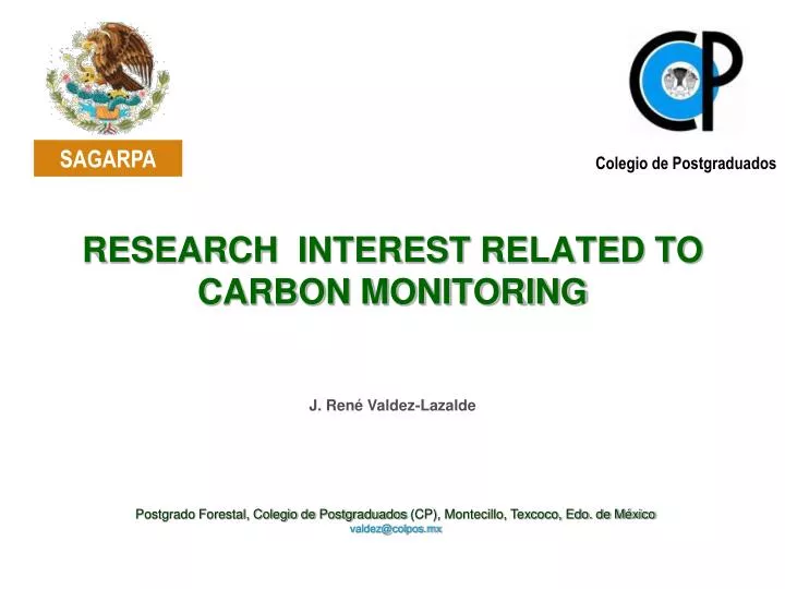 research interest related to carbon monitoring