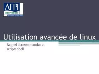 utilisation avanc e de linux