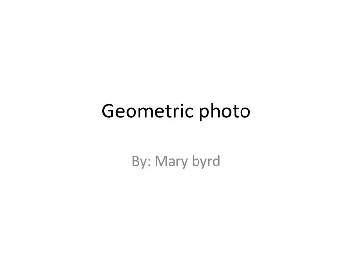 geometric photo