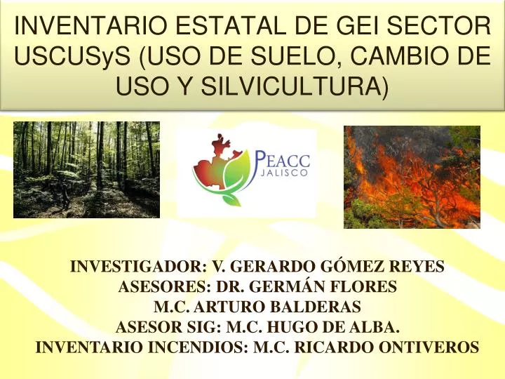 inventario estatal de gei sector uscusys uso de suelo cambio de uso y silvicultura