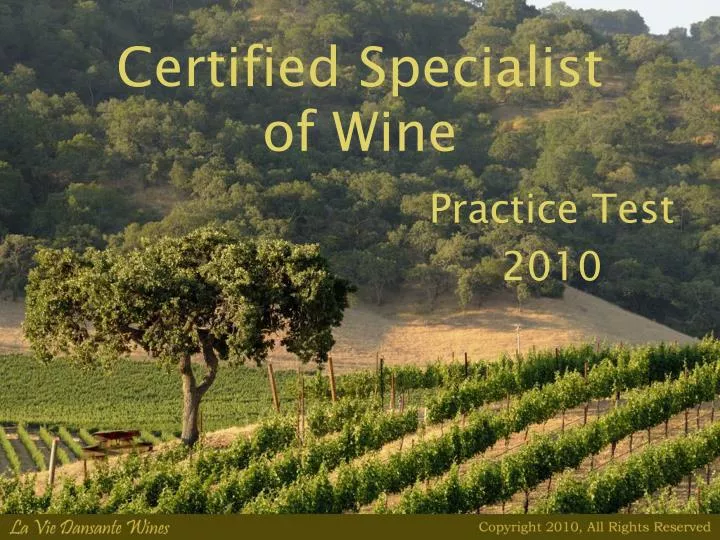 certified specialist of wine