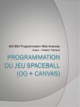 420 b63 programmation web avanc e auteur fr d ric th riault