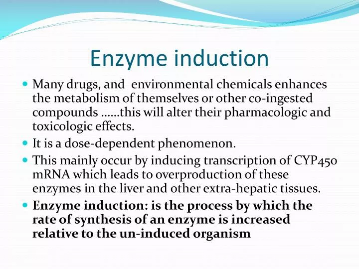 enzyme induction