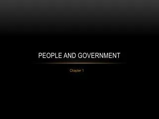 People and Government