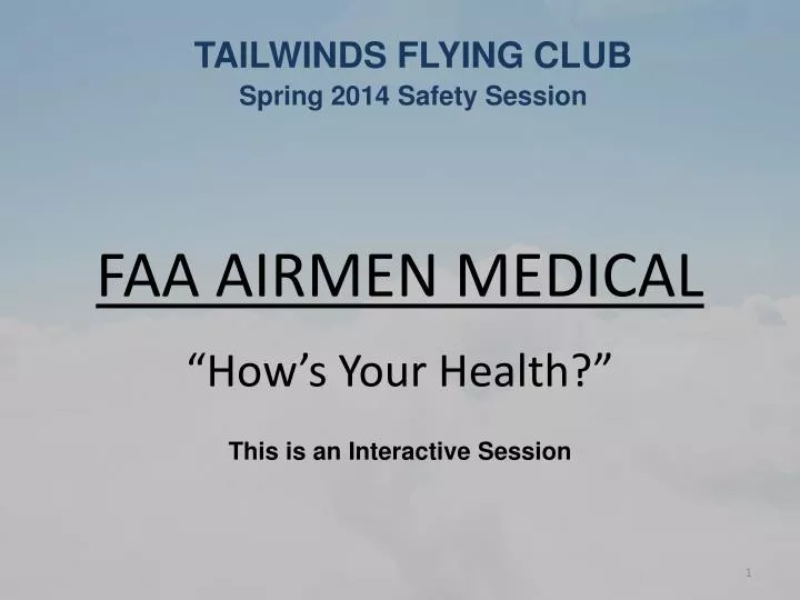 faa airmen medical how s your health this is an interactive session