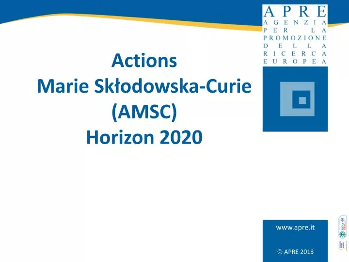 actions marie sk odowska curie amsc horizon 2020