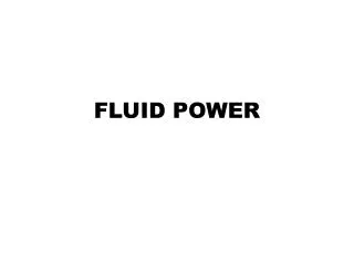 FLUID POWER