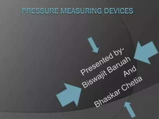 Pressure Measuring DEVICES