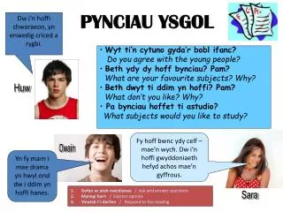 pynciau ysgol