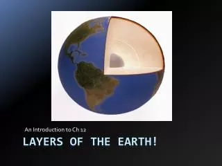 LAYERS OF THE EARTH!