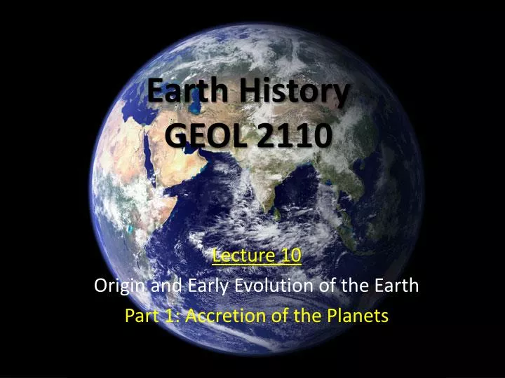 earth history geol 2110