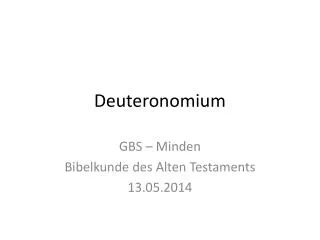 deuteronomium