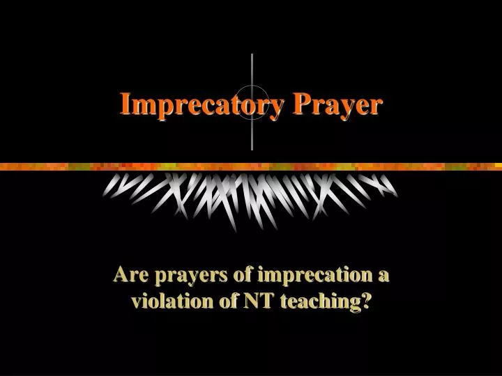 imprecatory prayer