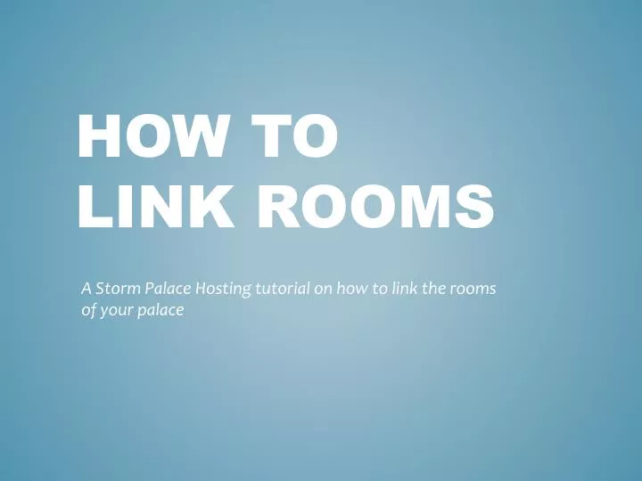 how to link rooms