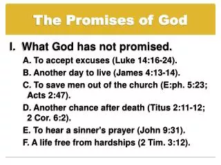 The Promises of God
