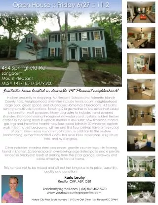 Open House :: Friday 6/27 :: 11-2