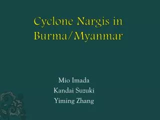 Cyclone Nargis in Burma/Myanmar