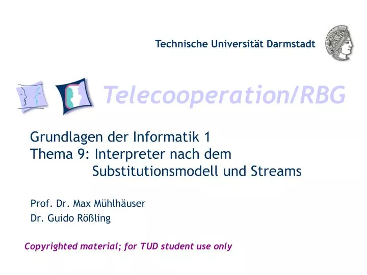 grundlagen der informatik 1 thema 9 interpreter nach dem substitutionsmodell und streams