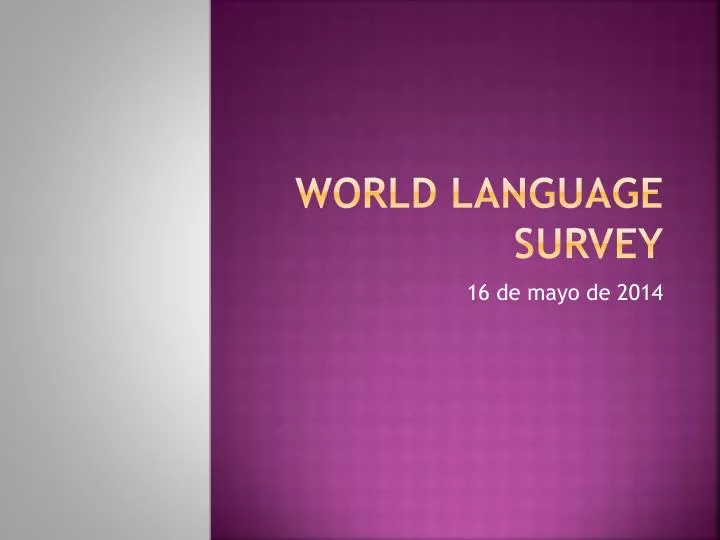 world language survey