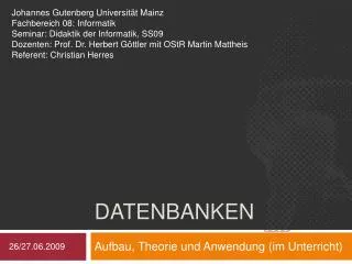 datenbanken