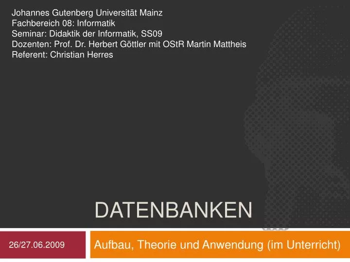 datenbanken