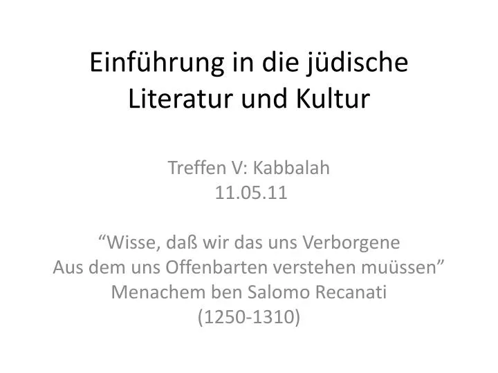 einf hrung in die j dische literatur und kultur