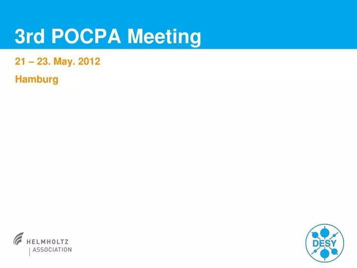3rd pocpa meeting