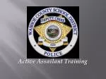 Active Assailant Training - slide 1