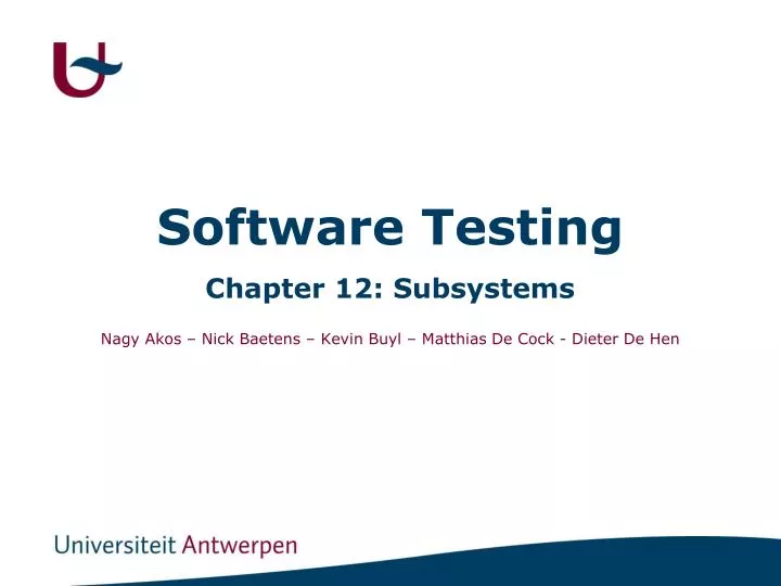 software testing