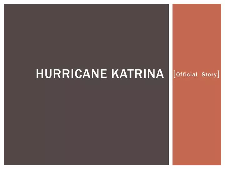 hurricane katrina