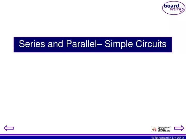 series and parallel simple circuits