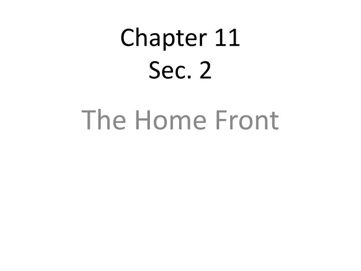 chapter 11 sec 2