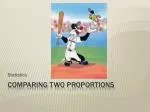 Comparing Two Proportions - slide 1