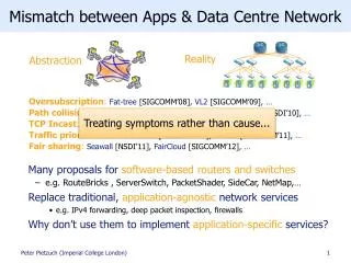 Mismatch between Apps &amp; Data Centre Network
